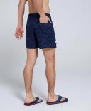 Brody Mens Printed Swim Shorts - Navy