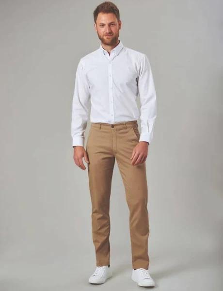 Brook Taverner Miami Slim Fit Chino BT8807 Beige 34" Long