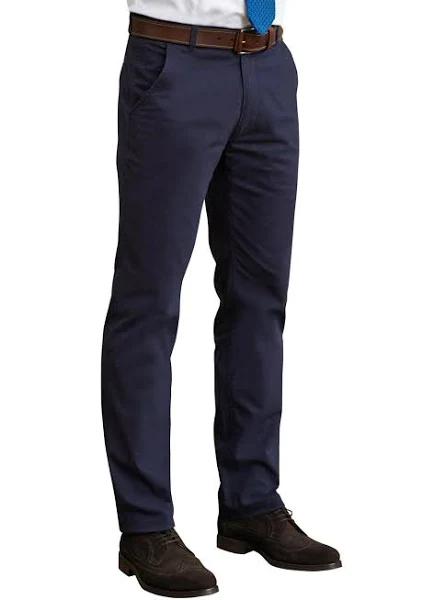 Brook Taverner Miami Slim Fit Chino BT8807 Navy 34" Long