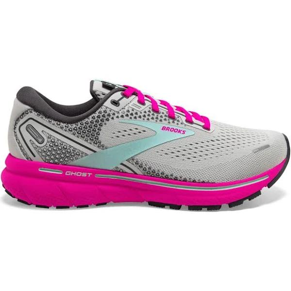 Brooks Ghost 14 8 , Oyster/Yucca/Pink (Women's)