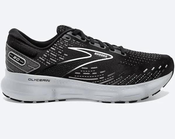 Brooks Glycerin 20 Black/Orange/Blue Men's Running Shoes, Size: 11.5