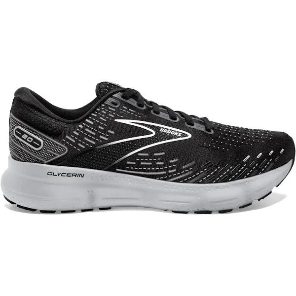 Brooks Glycerin 20 Mens, 7.5 / Black/White 059