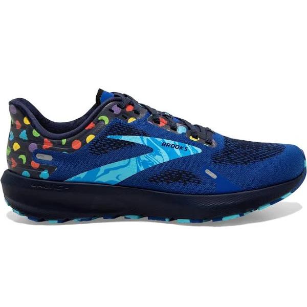 Brooks Men's Athletic Shoes Launch 9 - Color: BLUE/PEACOAT/YELLOW - 8 Medium US
