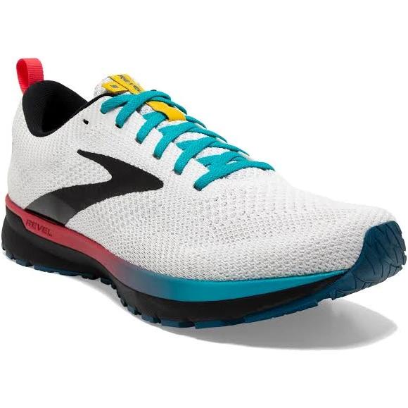 Brooks Revel 5 Men's WHITE/BLACK/BLUEBIRD