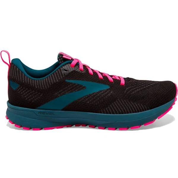 Brooks Revel 5 Shoes Black Blue Pink Women - 40.5