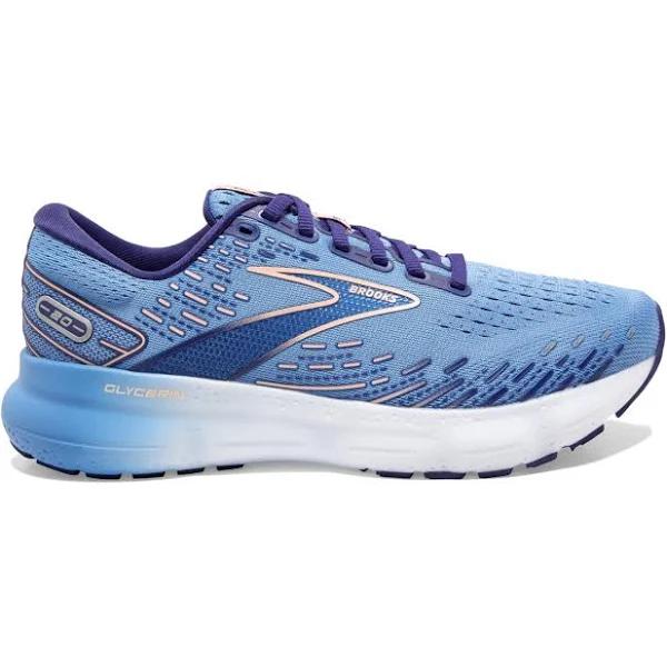 Brooks Women's Glycerin 20 Blissful Blue-Peach-White / 5.5