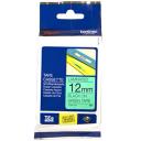 Brother PT-D610BT 9mm Red Text On White Laminated Tape - 8 Meters [Genuine]