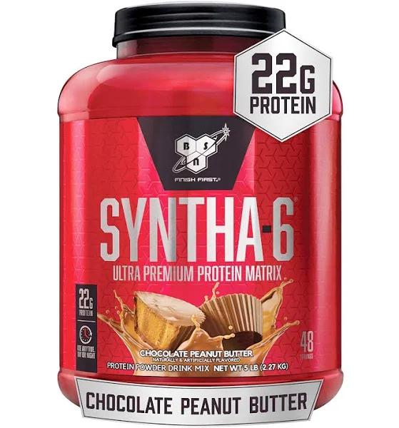BSN Syntha-6 Ultra Premium Protein Blend, Chocolate Peanut Butter, 2.27kg, 48 Servings