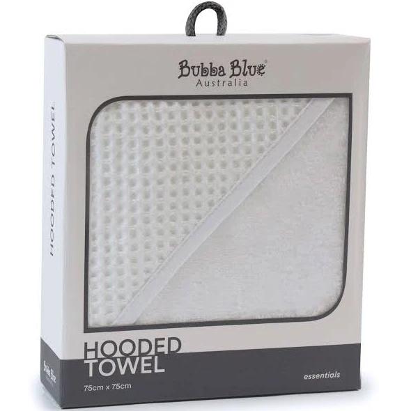 Bubba Blue Everyday Essentials - Hooded Towel (White)