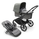 Bugaboo Fox 5 Base Black/Grey Melange and Forest Green Sun Canopy