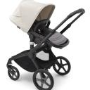 Bugaboo Fox 5 Base Black/Grey Melange and Misty White Sun Canopy