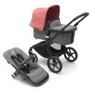 Bugaboo Fox 5 Base Black/Grey Melange and Sunrise Red Sun Canopy