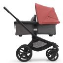 Bugaboo Fox 5 Base Black/Grey Melange and Sunrise Red Sun Canopy