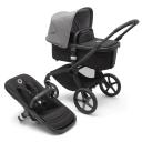 Bugaboo Fox 5 Base Black/Midnight Black and Grey Melange Sun Canopy