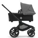 Bugaboo Fox 5 Base Black/Midnight Black and Grey Melange Sun Canopy