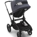 Bugaboo Fox 5 Base Black/Midnight Black and Stormy Blue Sun Canopy