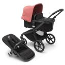 Bugaboo Fox 5 Base Black/Midnight Black and Sunrise Red Sun Canopy