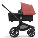 Bugaboo Fox 5 Base Black/Midnight Black and Sunrise Red Sun Canopy