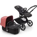 Bugaboo Fox 5 Base Black/Midnight Black and Sunrise Red Sun Canopy