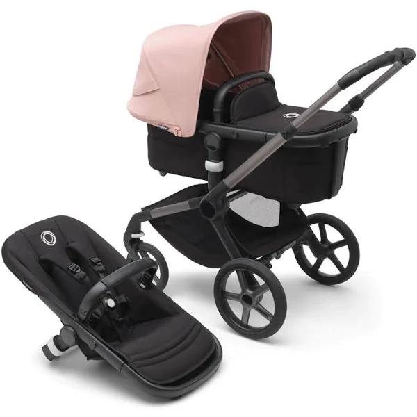 Bugaboo Fox 5 Base Graphite/Midnight Black and Morning Pink Sun Canopy