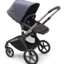 Bugaboo Fox 5 Base Graphite/Midnight Black and Stormy Blue Sun Canopy