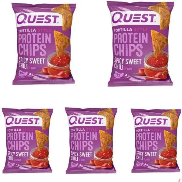 Bulk Buy 5 Packs - Sweet Chilli Tortilla Style Protein Chips