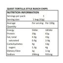 Bulk Quest Ranch Tortilla Style Protein Chip - 32gm x 8