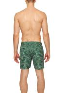 Bulldog - Coastal Garden Geometric Tile Mid-length Swim Shorts