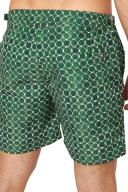 Bulldog - Coastal Garden Geometric Tile Mid-length Swim Shorts