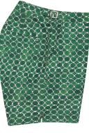 Bulldog - Coastal Garden Geometric Tile Mid-length Swim Shorts