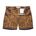 Bulldog - Lagoon Blue Mystique Paisley Mid-length Swim Shorts