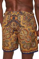Bulldog - Lagoon Blue Mystique Paisley Mid-length Swim Shorts