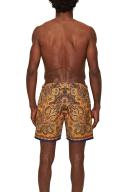 Bulldog - Lagoon Blue Mystique Paisley Mid-length Swim Shorts