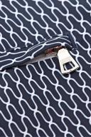 Bulldog - Midnight Navy/White Geo Pointpart Mid-length Swim Shorts
