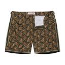 Bulldog - Palm Sunny Paisley Mid-length Swim Shorts