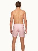 Bulldog - Pink/White Otaru Mid-length Swim Shorts