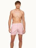 Bulldog - Pink/White Otaru Mid-length Swim Shorts