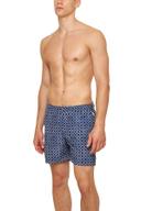 Bulldog - Tidal Geometric Tile Mid-length Swim Shorts
