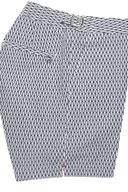 Bulldog - White/Midnight Navy Geo Pointpart Mid-length Swim Shorts