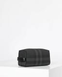 Burberry Check and Leather Travel Pouch