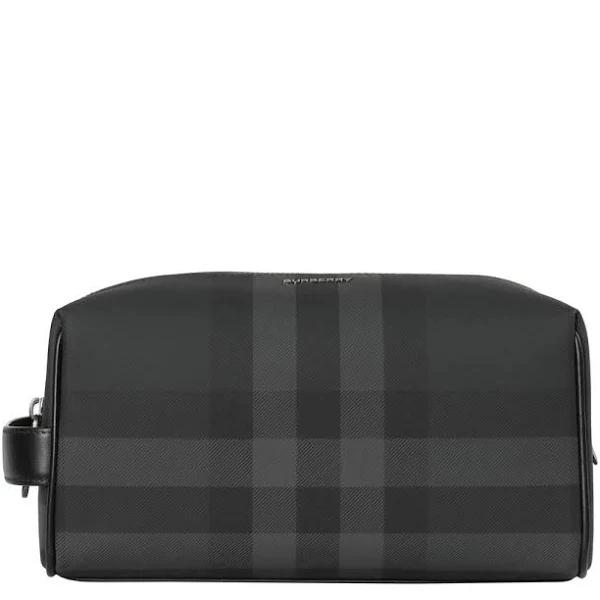 Burberry Check and Leather Travel Pouch