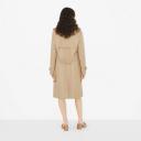 Burberry Check Panel Cotton Gabardine Trench Coat , Size: 02