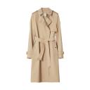 Burberry Check Panel Cotton Gabardine Trench Coat , Size: 10