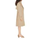Burberry Check Panel Cotton Gabardine Trench Coat , Size: 10