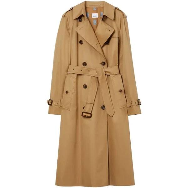 Burberry Cotton Gabardine Waterloo Trench Coat , Size: 12