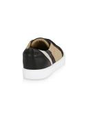 Burberry House Check and Leather Sneakers , Size: 35.5