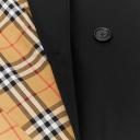 Burberry Kensington Long Trench Coat 46 Black Cotton