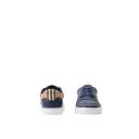Burberry Leather and Check Cotton Sneakers , Size: 40.5