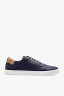 Burberry Leather and Check Cotton Sneakers , Size: 43.5