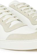 Burberry Leather, Suede and Check Cotton Sneakers , Size: 40